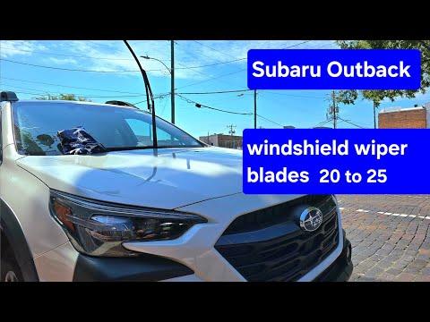 How to Replace Front Windshield Wiper Blades on a 2020 Subaru Outback