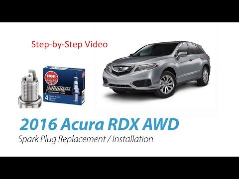 2016 Acura RDX AWD 6 Cylinder Spark Plug Replacement and Installation (2nd Gen Model - 2015 to 2018)
