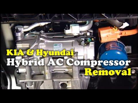 Hybrid A/C Compressor Removal Guide on Optima &amp; Sonata Hybrid