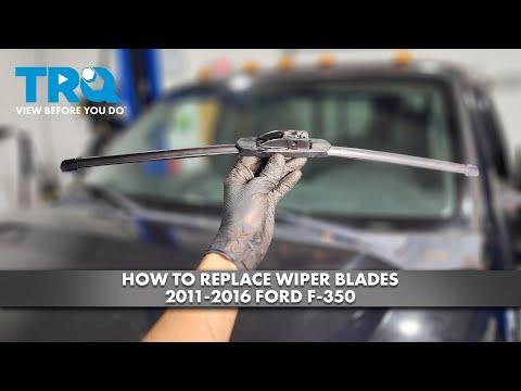 How to Replace Front Windshield Wiper Blades on a 2016 Ford F-350 Super Duty