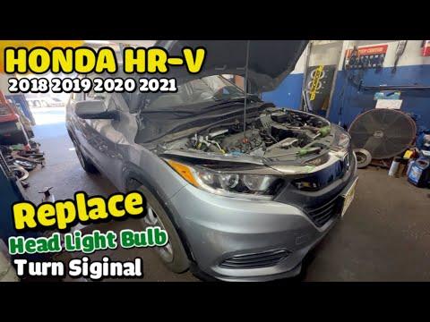 How to replace head light bulbs or turn signal bulb on Honda HR-V 2018 2019