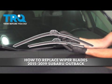 How to Replace Wiper Blades 2015-2019 Subaru Outback