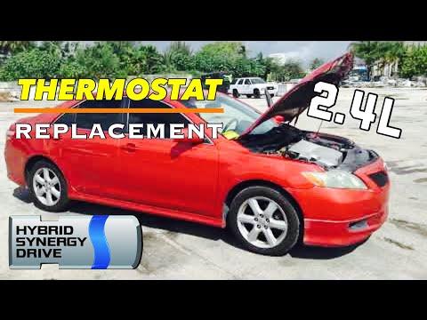 How to Replace the Thermostat on a 2011 Toyota Camry (Coolant Drain & Refill)
