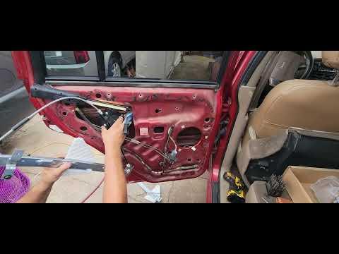How to replace Jeep grand Cherokee left rear window regulator and motor