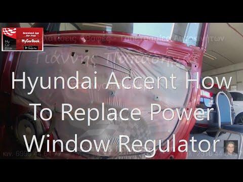 Hyundai Accent How To Replace Power Window Regulator