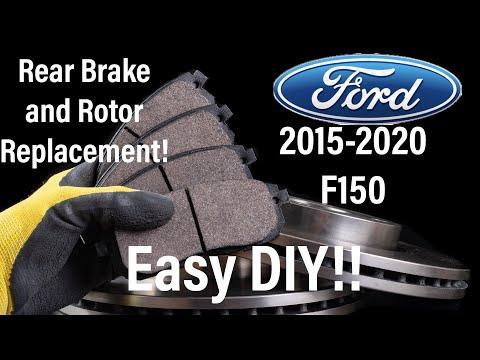 How to REPLACE rear BRAKES on 2018 F150 (With Electric Parking Brake)