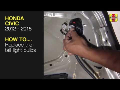 How to Replace Both Taillight Bulbs on a 2012 Honda Civic (Tail/Brake Lights)