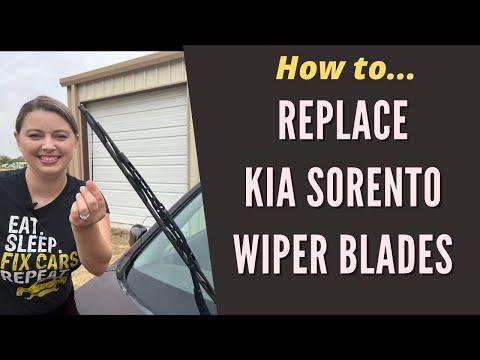 How to Replace Front Windshield Wiper Blades on a 2018 Kia Sorento
