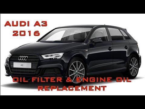 2016 Audi A3 Oil Filter and Engine Oil Replacement on the Floor