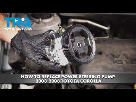 How to Replace Power Steering Pump 2003-2008 Toyota Corolla