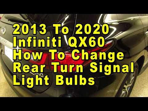 How to Replace Rear Turn Signal Bulb on a 2016-2017 INFINITI QX60 (7440-7440A)
