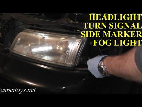Nissan Maxima Headlight Bulb, Turn Signal and Fog Light Bulb Removal HD