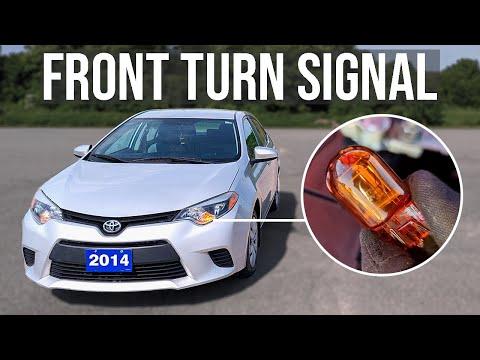 How to Replace the Front Turn Signal Bulbs on a 2017 Toyota Corolla