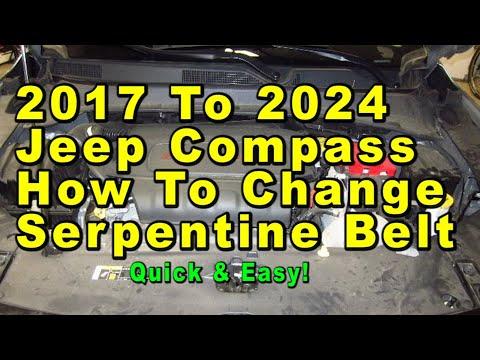 How to Replace the Serpentine Belt on a 2018 Jeep Compass (Step-by-Step Guide)