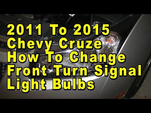 2011 To 2015 Chevrolet Cruze How To Change Front Turn Signal Light Bulbs With Part Number