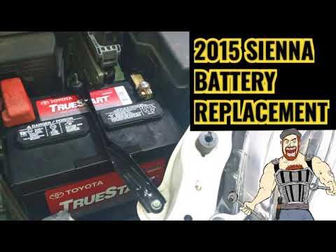 How to Replace the 12V Battery on a 2018 Toyota Sienna (Group 24F)