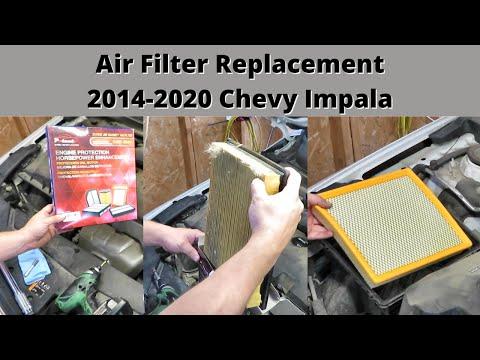 2014-2020 Chevy Impala Engine Air Filter Replacement