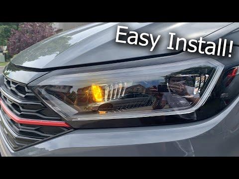 How to Replace Front Turn Signal Bulb on a 2019 Volkswagen Jetta (Halogen vs LED)
