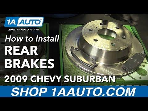 How to Install Replace Rear Brakes Pads Rotors 2007-10 Chevy Suburban 1500