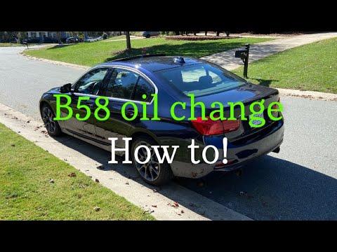 How to change the oil on a 2016-2018 BMW 340i (B58)