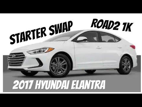 2017-2021 Hyundai Elantra starter removal without removing the intake manifold.