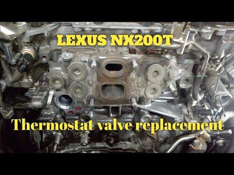 How to replace thermostat valve LEXUS NX200T 