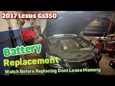 2017 Lexus GS350 Battery replacement NO memory loss   or   stall after replacement