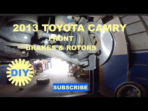 How to replace front brakes and rotors on 2013 Toyota Camry