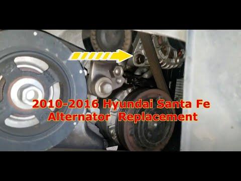 How to Replace the Alternator on a 2016 Hyundai Santa Fe (3.3L V6)