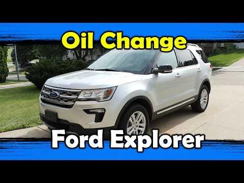 2018 Ford Explorer - Lubrication System Service (Oil and Filter Change)