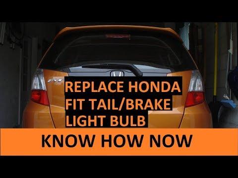 How to Replace Taillight (Tail/Brake) Bulbs on a 2018 Honda Fit (7443)