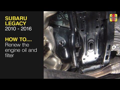 How to Change Engine Oil & Replace the Oil Filter on a 2016 Subaru Legacy