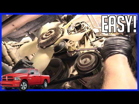 How to Replace Serpentine Belt 5.7L V8 RAM 1500 2013-2022 - EASY!