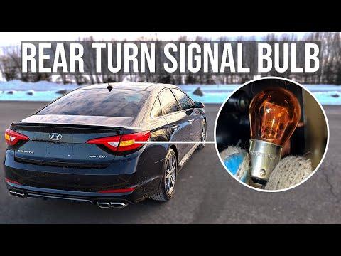 How to Replace Rear Turn Signal Bulbs on a 2016 Hyundai Sonata (Trunk Access)