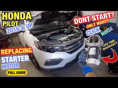 How to replace starter motor on Honda pilot 2016 and UP  ||  HONDA PILOT Dont Start
