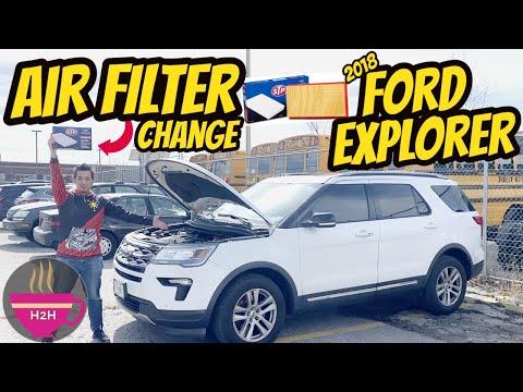 How to: Engine Air Filter Replace 2018 Ford Explorer