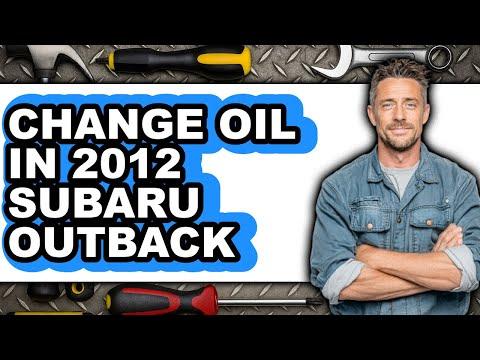 How to Change Engine Oil and Filter on a 2000-2019 Subaru Outback 3.6L (Engine: Flat 6 3.6L)