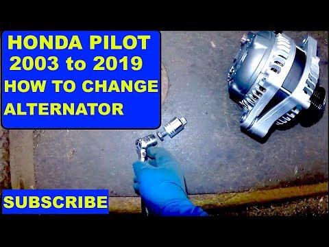 How to replace Alternator on 2017 Honda Pilot