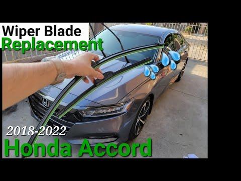 How to Replace Front Windshield Wiper Blades on a 2018-2022 Honda Accord