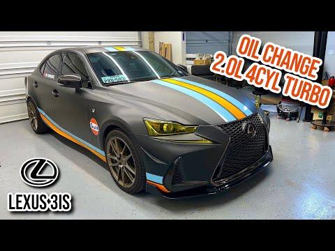 How To: Oil Change, 2016-2017 IS 200t, 2018-2020 IS 300. 2.0L Turbo 4 Cyl