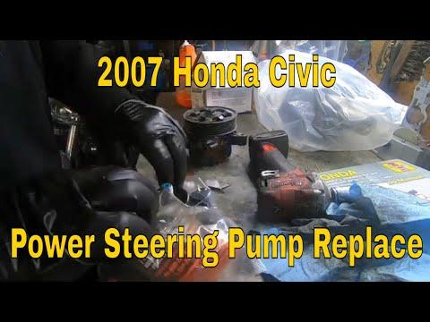 2007 Honda Civic Power Steering Pump Replacement