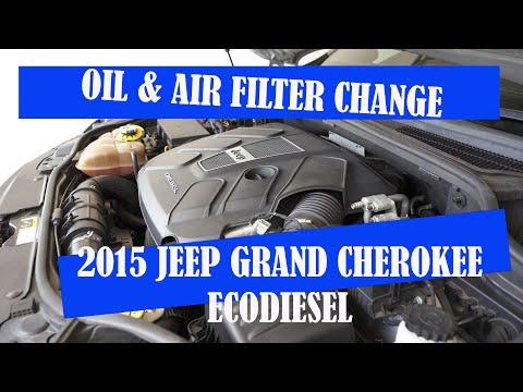 How to change engine oil and air filter - Jeep Grand Cherokee Ecodiesel - How to reset the oil