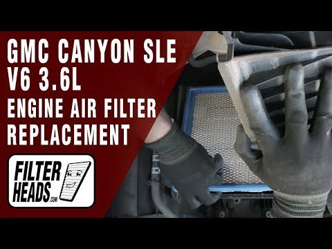 How to Replace Engine Air Filter 2016 GMC Canyon V6 3.6L | A48171, AF3195