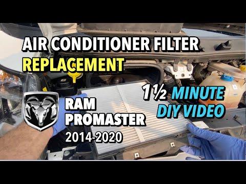How to Replace the Cabin Air Filter on a 2016 Ram ProMaster 1500