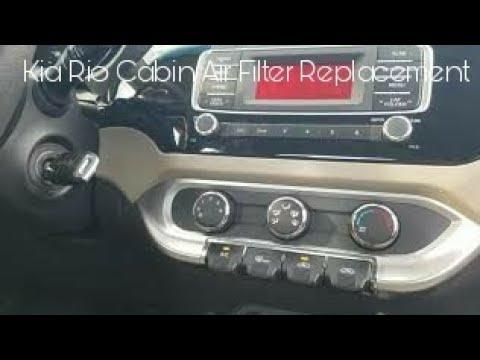 How to Replace the Cabin Air Filter on a 2016 Kia Rio (Glove Box Access)