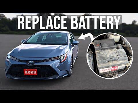How to Replace the 12V Battery on a 1971-2019 Toyota Corolla (Engine: Inline 4 1.8L)