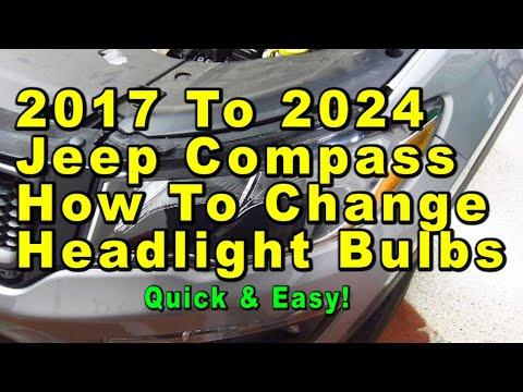 How to Replace Low & High Beam Headlight Bulbs on a 2018 Jeep Compass