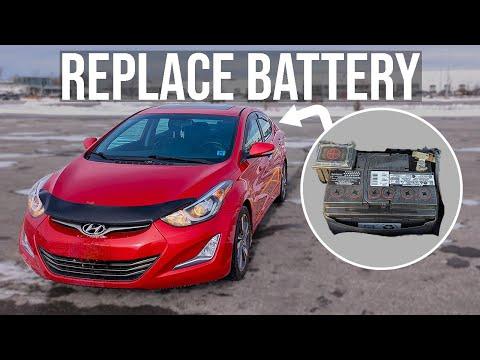 How to [EASILY] Replace the Battery - Hyundai Elantra (2011-2016)