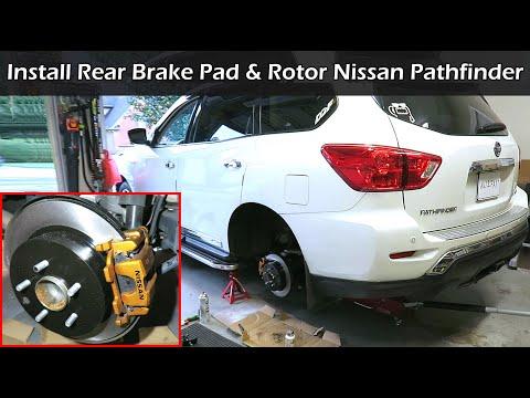 How To Replace Rear Brake Pad &amp; Rotor on Nissan Pathfinder | 2013 - 2020