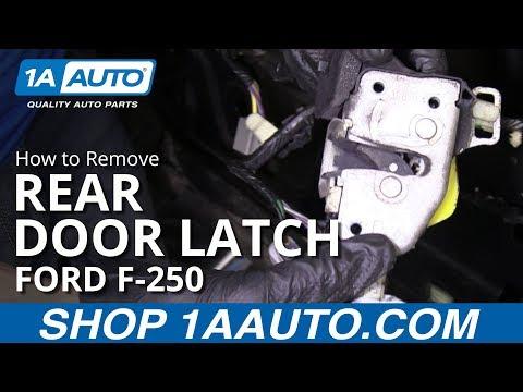 How to Replace the Front Door Lock Actuator on a 2016 Ford F-250 Super Duty